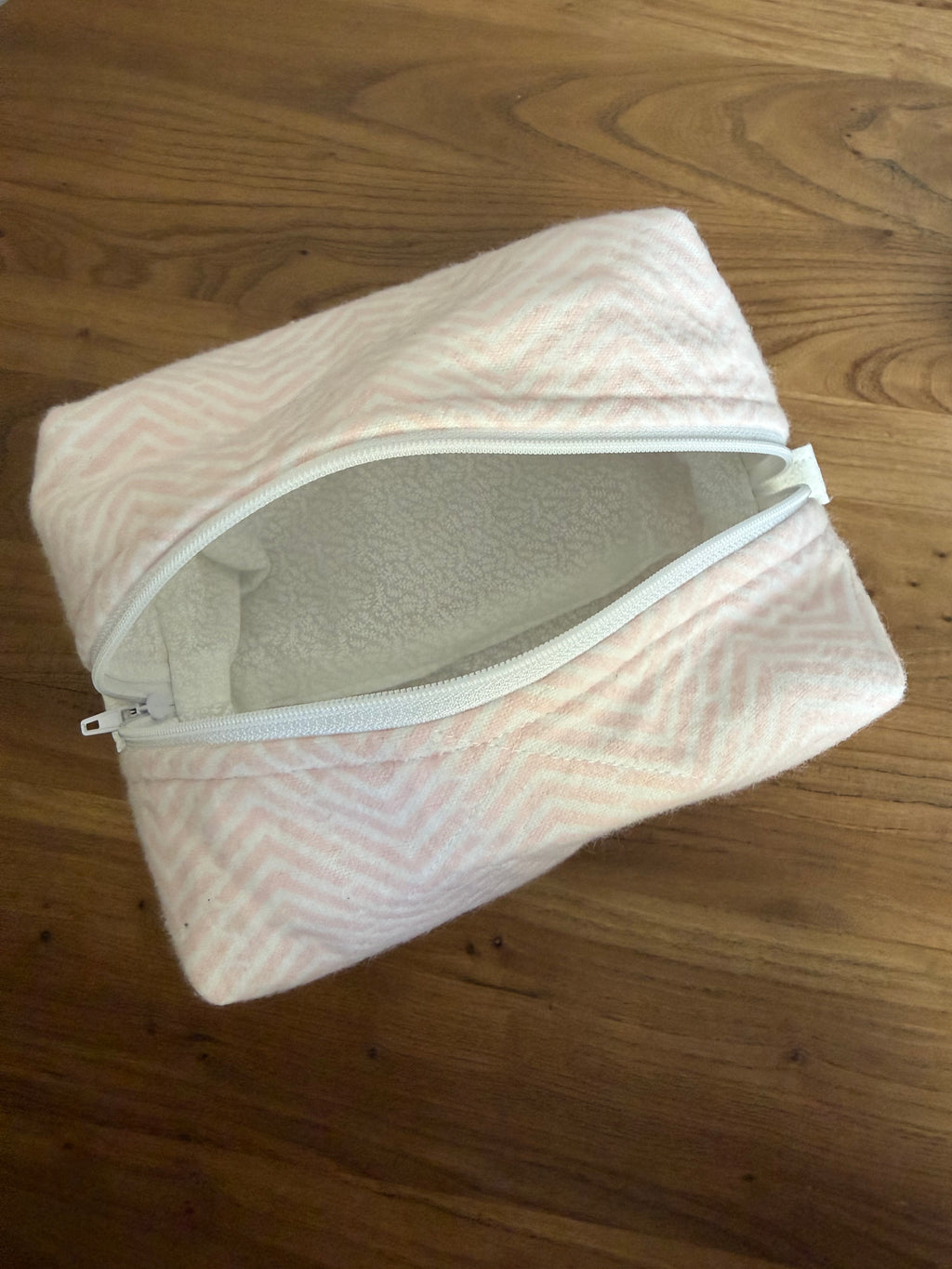 Fuzzy pink Makeup Bags
