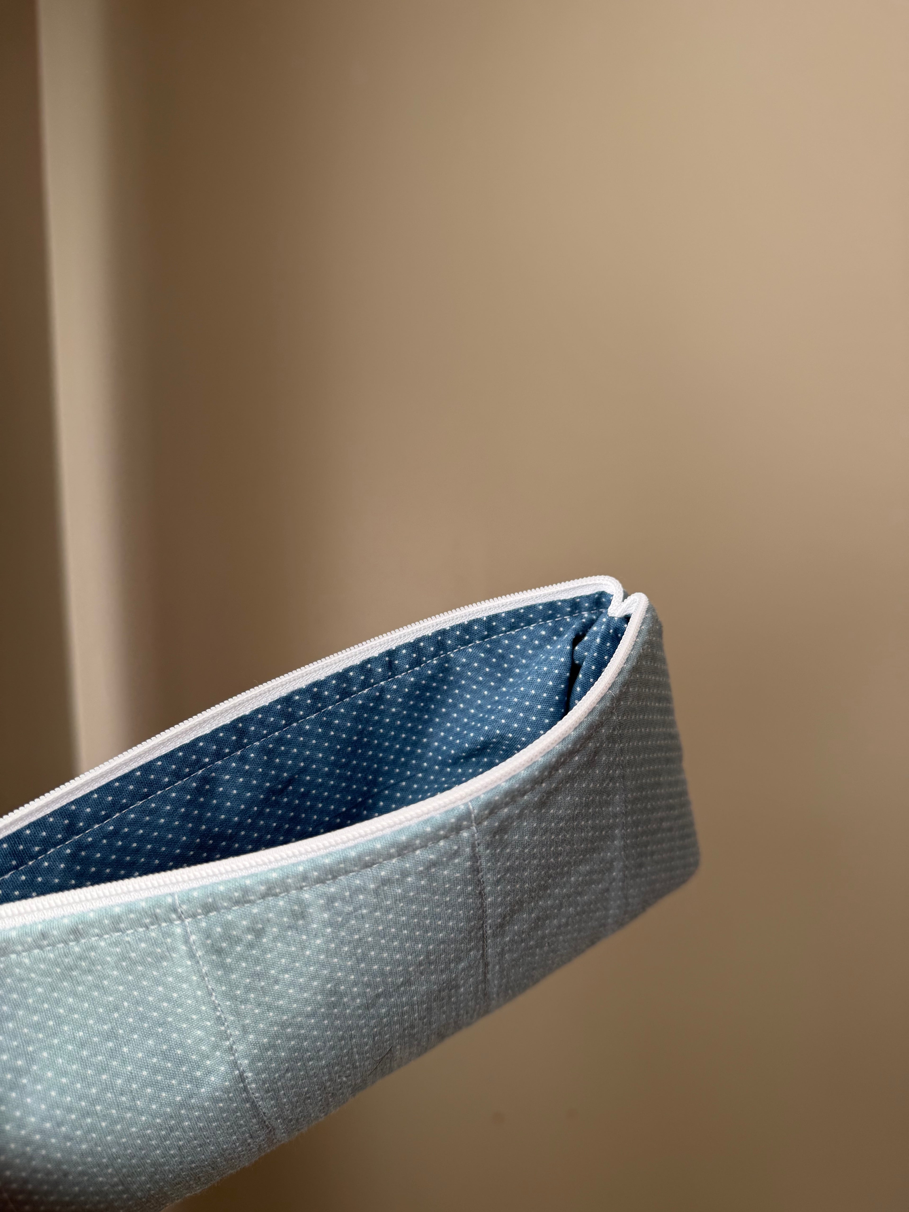 Blue Polka Dot Pencil case