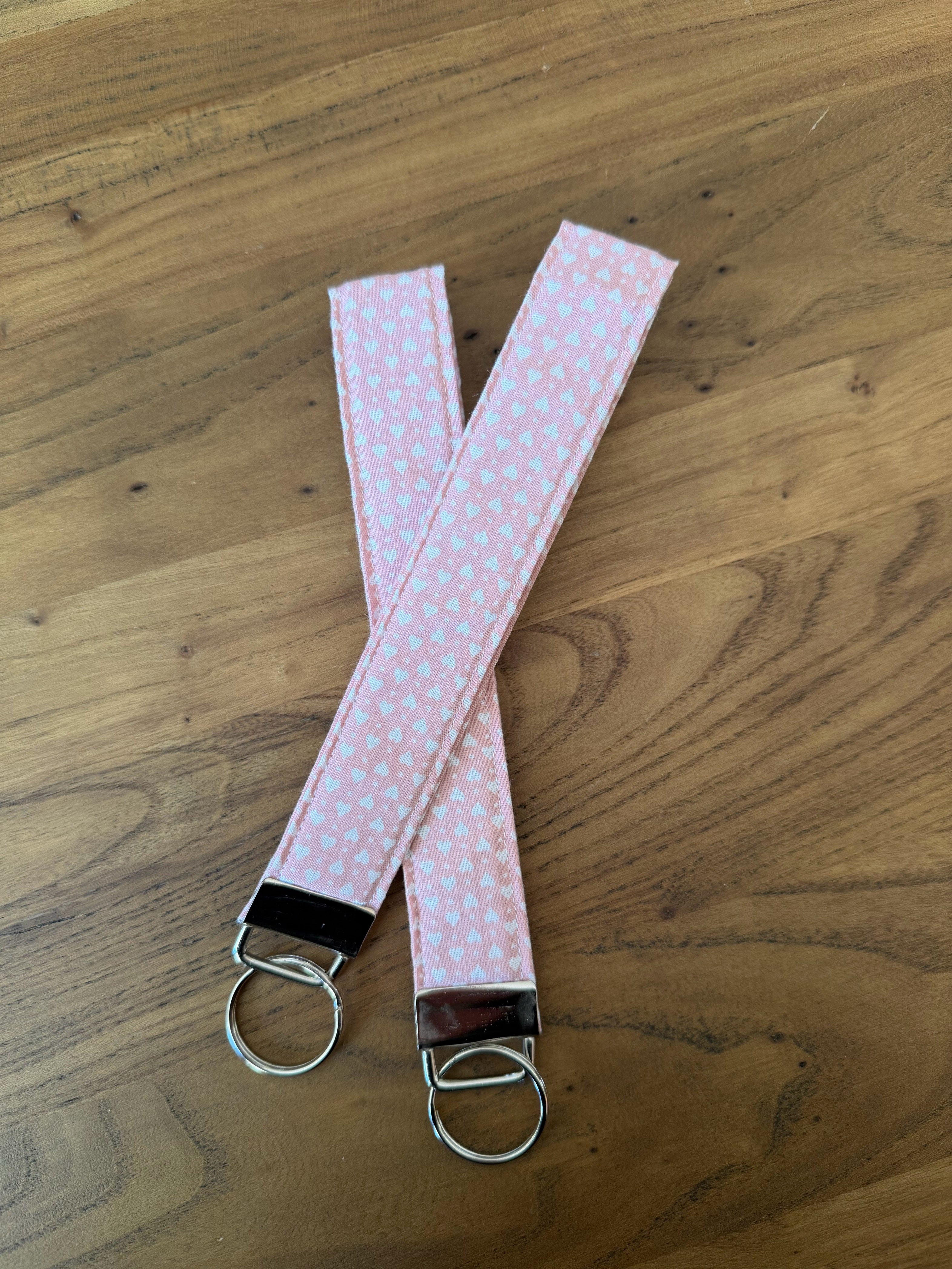 Pink Hearts wristlet