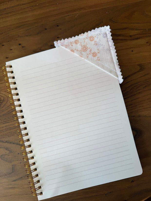 Spring Fabric Corner Bookmark