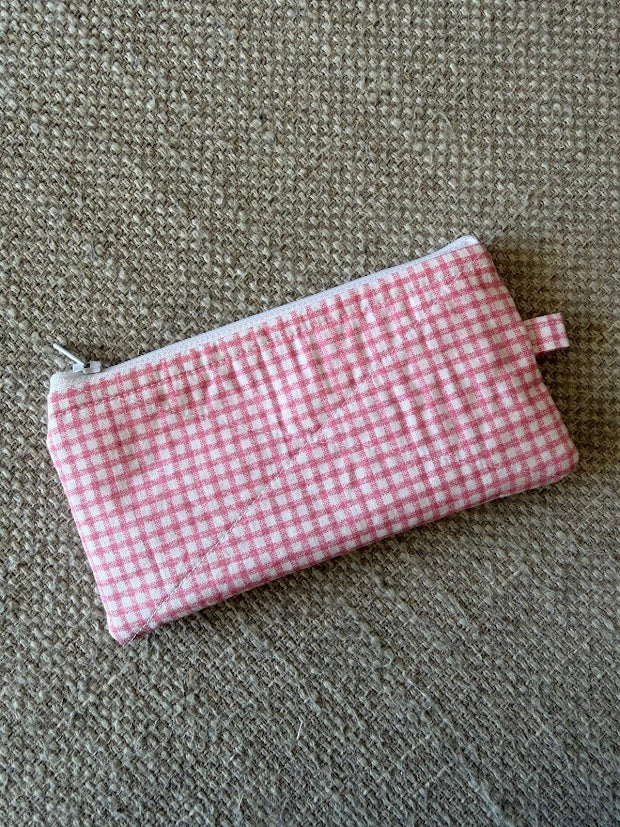 Pink Gingham wallet