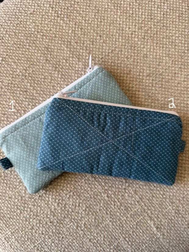 Blue Polka Dot wallet