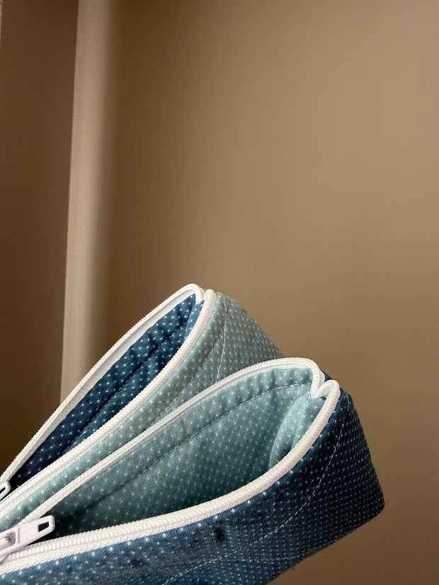 Blue Polka Dot wallet