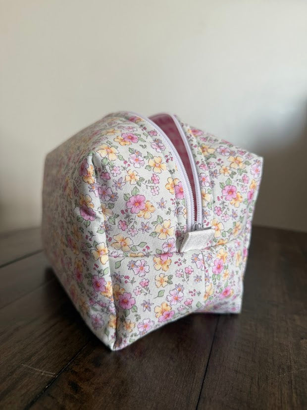 Green floral Makeup Bags