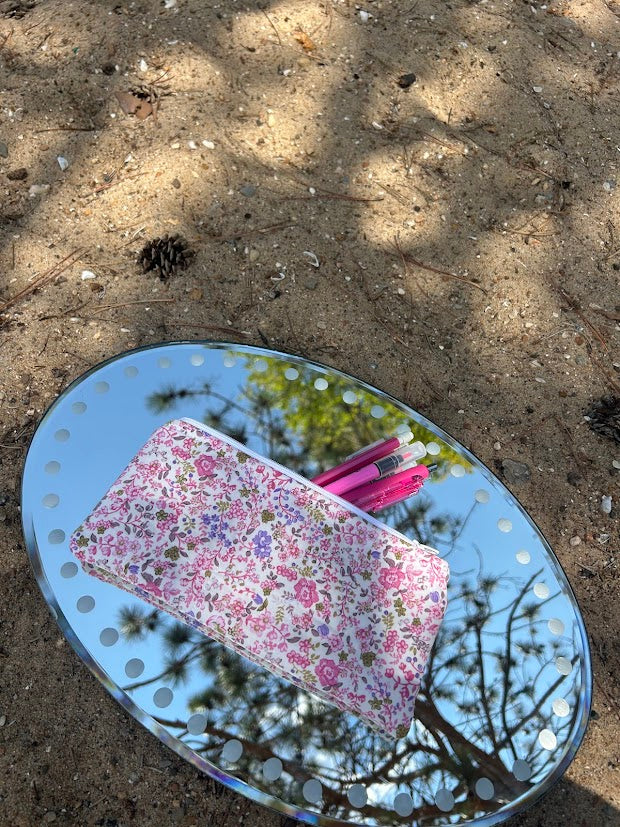 Pink floral Pencil case