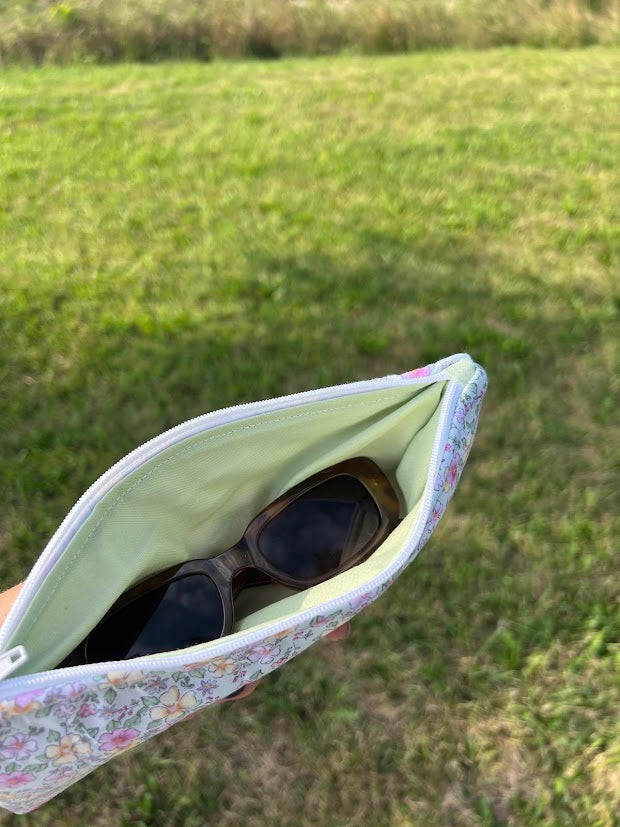 Green floral Pencil case