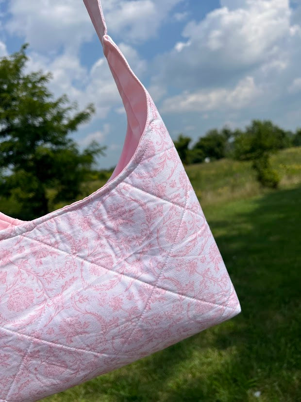 vintage pink shoulder bag