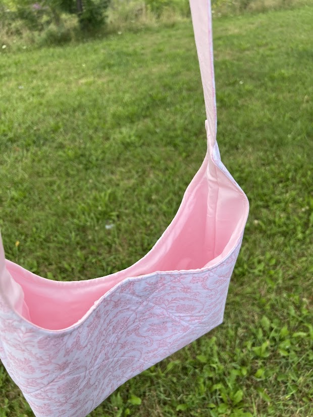 vintage pink shoulder bag