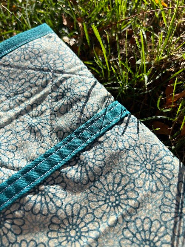 Abstract blue Kindle sleeve