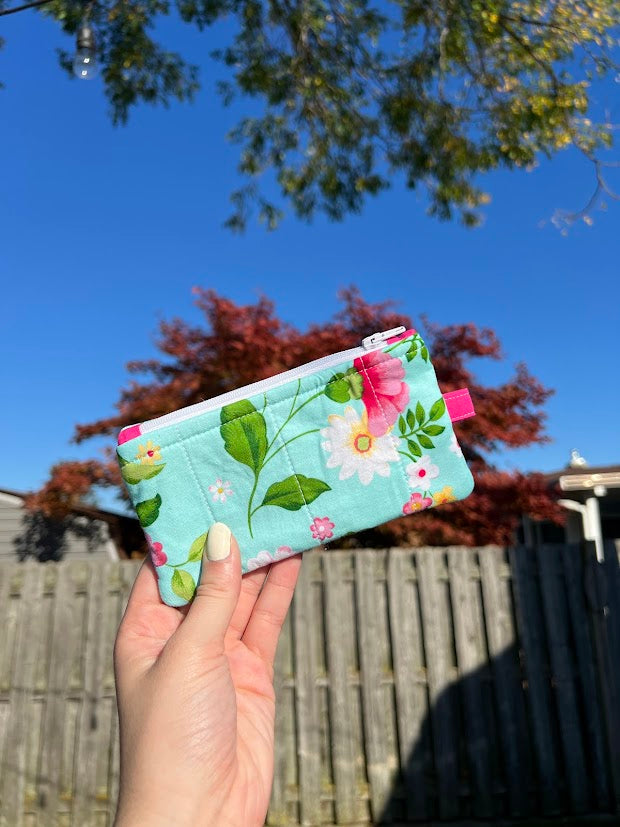 Bright floral wallet