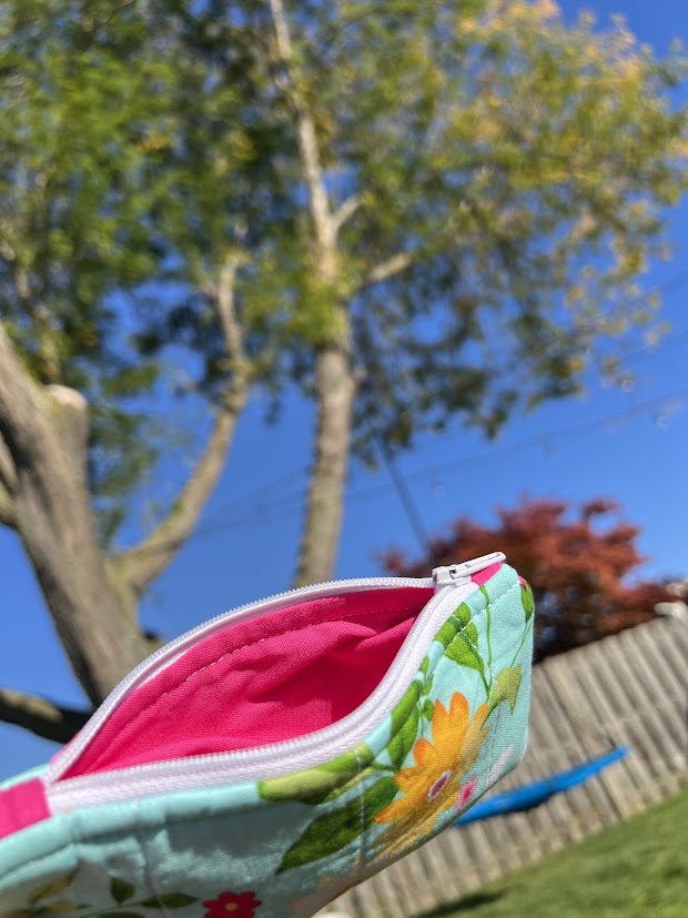 Bright floral wallet