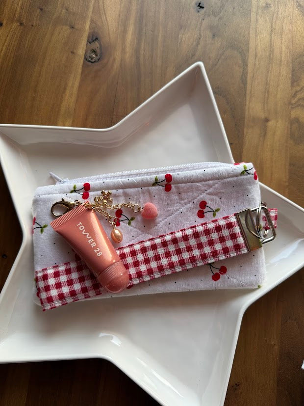 Cherry Red Gingham wallet bundle
